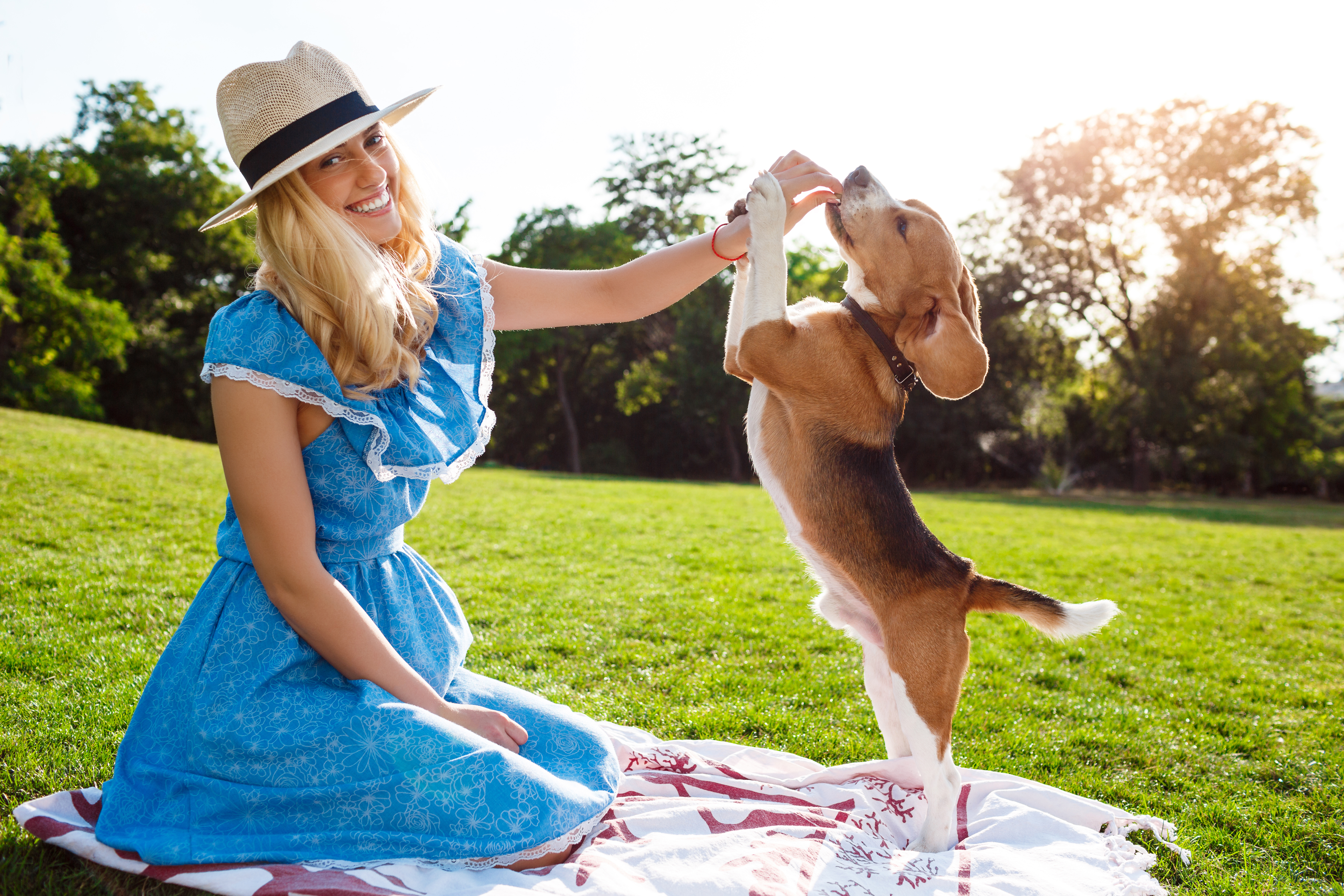 Breeder with dog